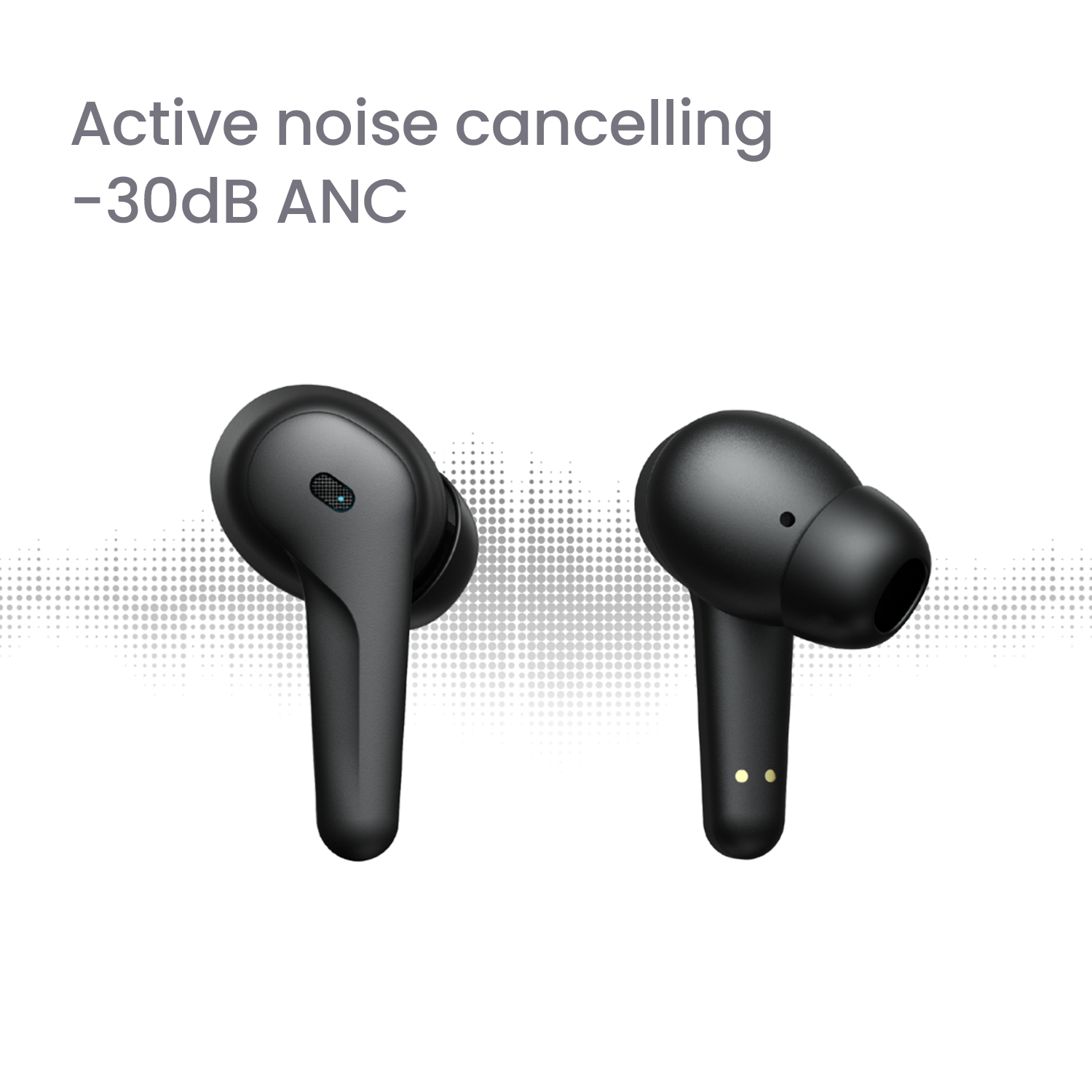ANC ENC Dual Microphones Bluetooth 5.4 TWS Earbuds, Adjustable ANC/Ambient Mode, Fast Charge Low Latency